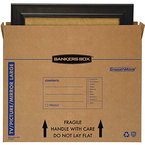 Bankers-Box-SmoothMove-TVPictureMirror-Moving-Box-Large-48-x-4-x-33-Inches-4-Pack-7711301