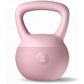 KEEP Soft Kettlebell, Floor-Friendly Strength Training Weight with Flat Soft Base, Non-Slip Grip Handle, Odorless PVC Workout Kettlebell for Women and Men