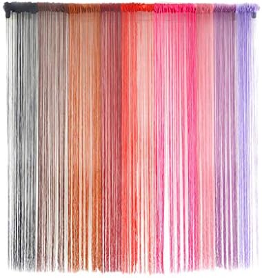 Goutique Decorative Door String Curtain Wall Panel Fringe Window Room Divider Blind Divider Tassel Screen Home Patio Net Fringe for Door Fly Screen Windows Divider Cut to Size