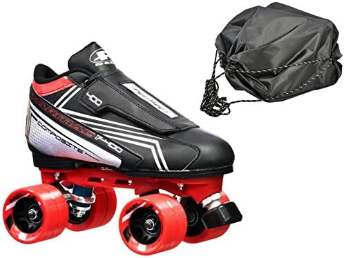 Customized Tarmac Remix Quad Roller Speed Skates Red Dart Wheels Bonus DS Skate Bag