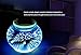 Color Changing Solar Powered Glass Ball Garden Lights, Aukora Solar Table Lights Waterproof Solar Led Night Light for Garden, Patio, Party, Yard, Outdoor/Indoor Decorations, Ideal Gift(Star Pattern)
