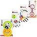 Sassy's Newborn Gift Set 0+ Months Includes 5 Essential Toys to A Newborn's Development: Hello Baby! Phone, Beginning Bites, Ring Rattle and Spin Shine Rattle