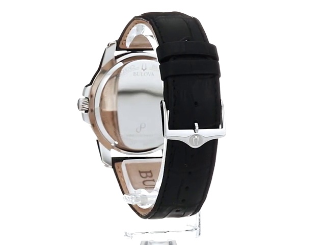Bulova-Mens-96B158-Precisionist-Leather-Strap-Watch