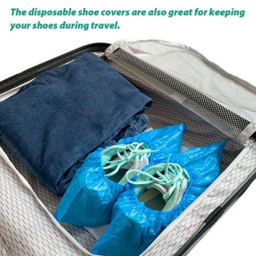 50 PCS Shoe Covers Disposable non Slip Shoe Covers for Indoors Travel Outdoor Waterproof Shoe Covers for Rain - Thumbnail 5