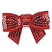 QingHan 20pcs Sequin Bow Clips Boutique Hair Bows For Girls