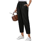 SHENHE Women's High Waisted Dressy Work Pants Elastic Casual Business Office Pants Trousers