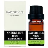 Nature Hue - Peppermint Essential Oil 10 ml, 100% Pure Therapeutic Grade, Undiluted
