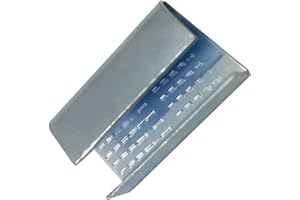 NVOYAJUAN Packaging Strapping Open Serrated Seals for 5/8" Strap Width Polyester (PET) Strapping, Banding Strapping Clips Plastic Poly Strapping Metal Buckle(Pack of 500)