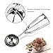 Ice Cream Scoop, Hisome 3PCS Stainless Steel Trigger Kitchen Scoop for Melon Baller, Baking, Fruit Salad Scoop, Cookie Scooper, Spoon Kit