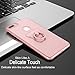 iPhone 7 Plus Thin Hard Cover Case with 2PCS Ring Kickstands, Advaka Ultra Slim Hard PC Bumper Case Cover with Ring Holder Kickstand for Apple iPhone 7 Plus (Rose Gold)