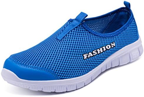 Women Light Sneakers Summer Breathable Mesh Casual Outdoor Sport Comfortable Shoes Sky Blue 9.5