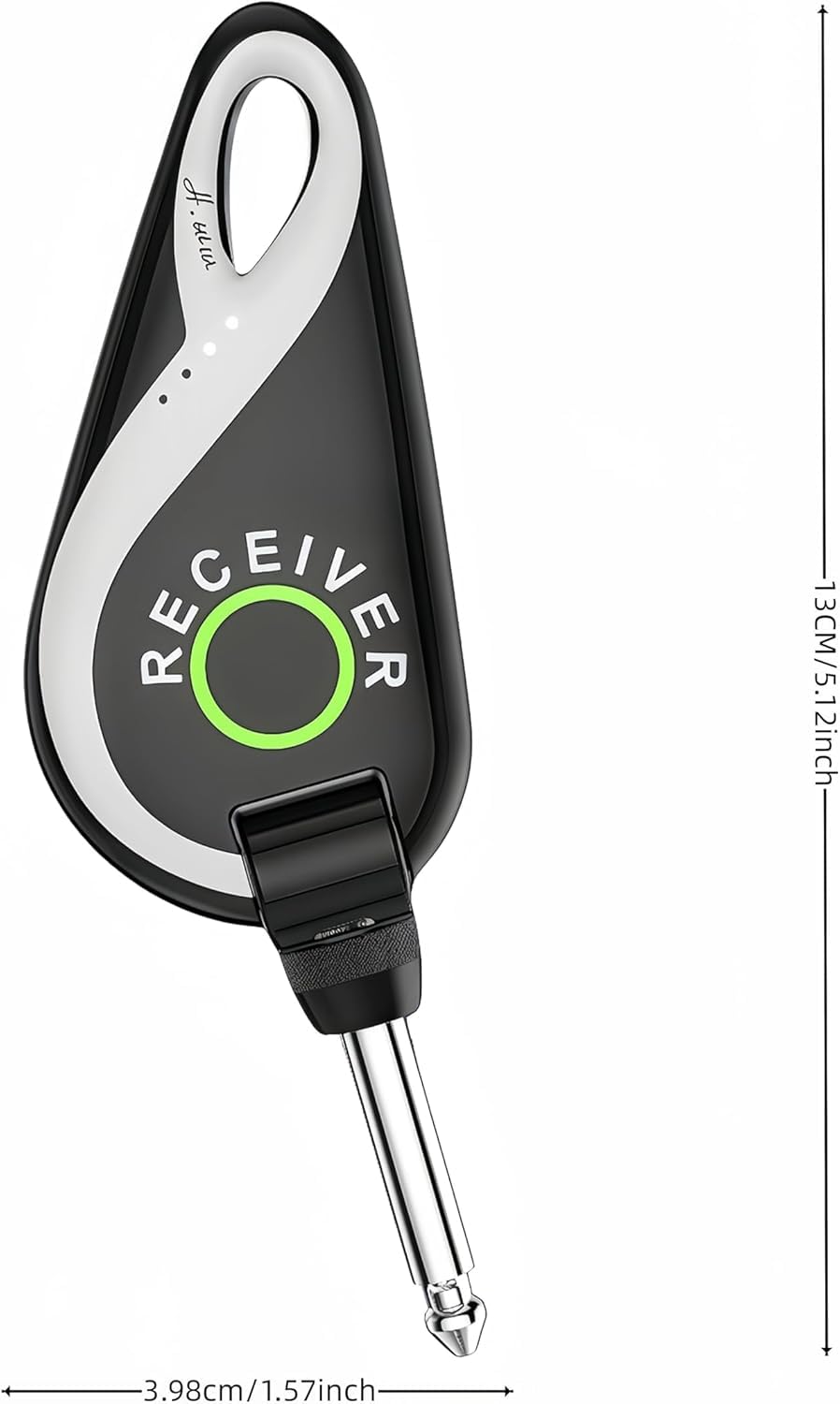 SolWoods Wireless Guitar System 2.4 GHz, Professional Starter Rechargeable Audio Wireless Guitar Transmitter Receiver for Guitar, Bass, Electronic Instruments (H1)