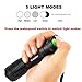 Flashlights iCoostor Handheld LED Tactical Flashlight Super Brightness Waterproof IPX5 5 Modes Zoomable Focus For Outdoor