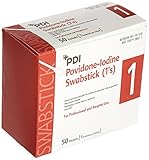 First Aid Only M318 Povidone-Iodine Swabsticks, 50/Box