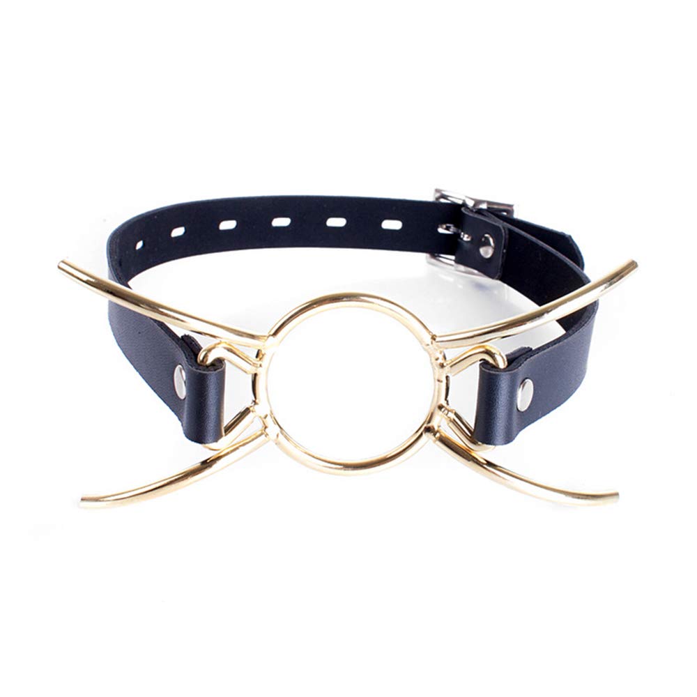 Women's Mouthball Metal Sexy Word Spider Gold Fork Plug Mouth Plug