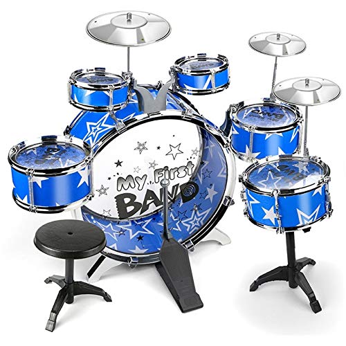Musical Drum Set for Kids Junior Jazz Drums Kit Percussion  Educational Instrument Drums With St