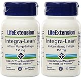 Life Extension Integra - Lean Irvingia, 150mg, 60 Vegetarian Capsules (2 Pack)