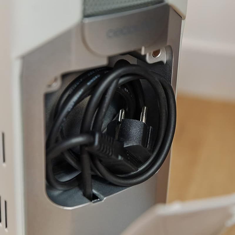 Radiatore elettrico ad olio ReadyWarm 7000 Space. 7 moduli, basso consumo energetico, 1500 W, 3 Livelli, Raccoglitore di Cavi, Sistema di Sicurezza, Ruote, 15 m2