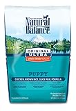 Natural Balance Puppy Formula Dry Dog Food, Original Ultra Whole Body Health, Chicken, Brown Rice & Duck Meal Formula, 4.5-Pound
