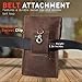 Hengwin iPhone 8 Plus 7 Plus 6s Plus XS Max 11 Pro Max Belt Clip Case Leather Smartphone Holster Samsung Galaxy S20 Ultra S20+ S10+ Note 10+ 20 9 8 Belt Loop Pouch Men Cellphone Purse Belt Bag (Brown)