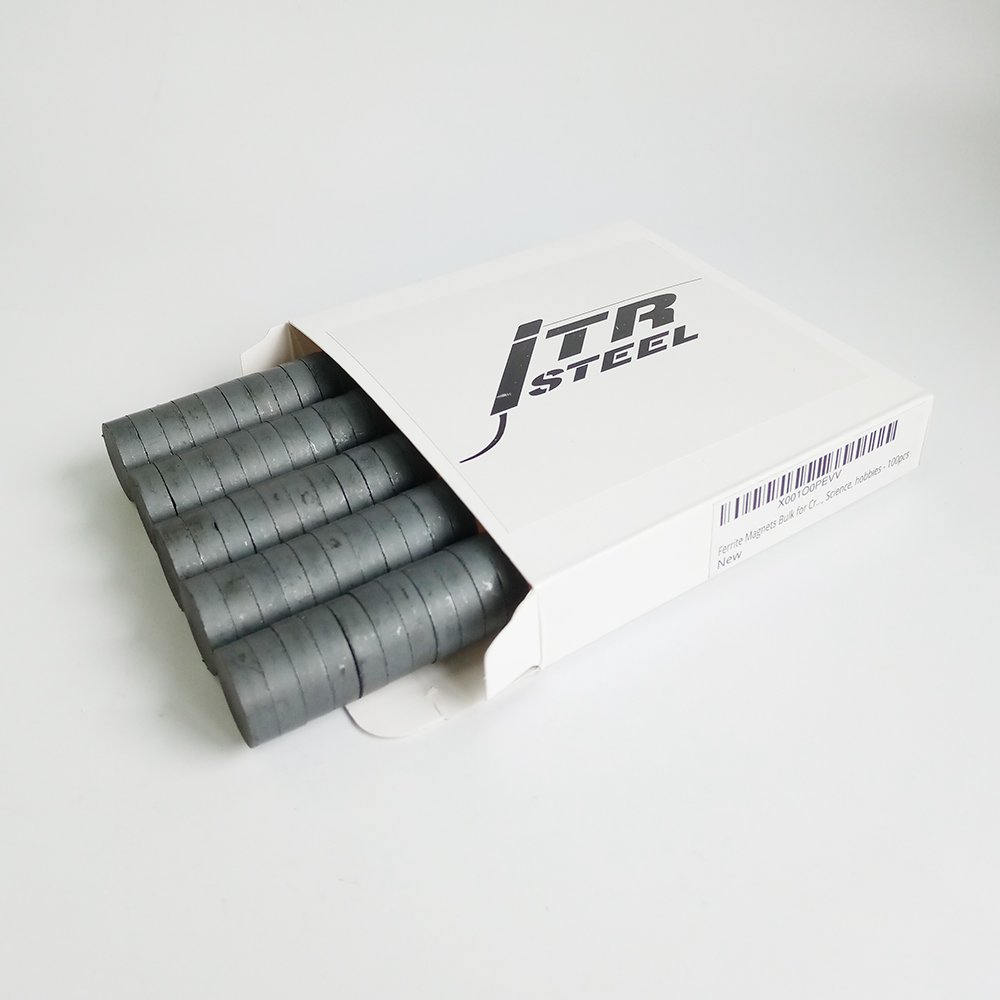 D18x5mm Ferrite Ceramic Round Magnets - 100pcs