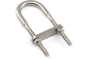 304 Stainless Steel U Bolt Set Marine Boat Deck Hardware M10x130