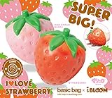 iBloom Newest Creation Jumbo Red Strawberry Ultra Soft Slow Rising Squishy Strawberry Aroma by Basic Bag