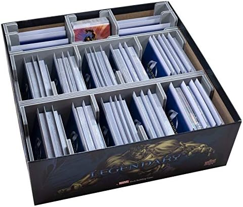 Folded Space Marvel Legendary Deck Building Game and Expansions Board Game Box Inserts Organizer