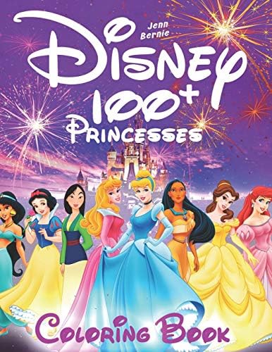 100+ Disney princesses coloring book (illustrated): Princesses coloring book. 103 illustrations. Coloring book for girls, Disney coloring book. 2019 edition