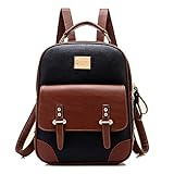 Tinksky® New Arrival Korean Fashion Bag Vintage Backpack College Students Schoolbag (New Version Black)