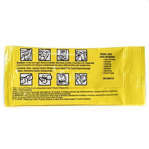 See Clear PreMoistened Lens Cleaning Wipes (The Original), 12