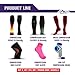 NEWZILL Medical Compression Socks for Women & Men Circulation 20-30 mmHg, Best for Running Athletic Hiking Travel Flight Nurses (Pink, L/XL)