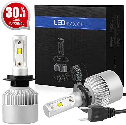 H7 LED Headlight Bulbs Bright Low / high Power CSP Chipset With 8000Lm 6500K Xenon White For Headlamp Replacement Nasibo