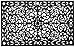 Calloway Mills 900223048 Gatsby Rubber Doormat, 30" x 48", Black primary