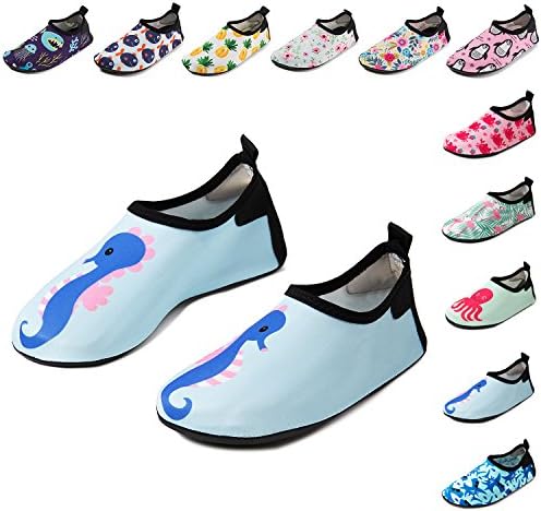 CiiaoLeoo Kids Water Shoes Quick-Dry Swim Barefoot Aqua Socks Shoes for Beach Pool Surfing Dance