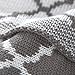 Bedsure Knitted Throw Blanket 100% Acrylic Soft Couch Cover Cozy Sofa Knit Blanket - Gery, 50