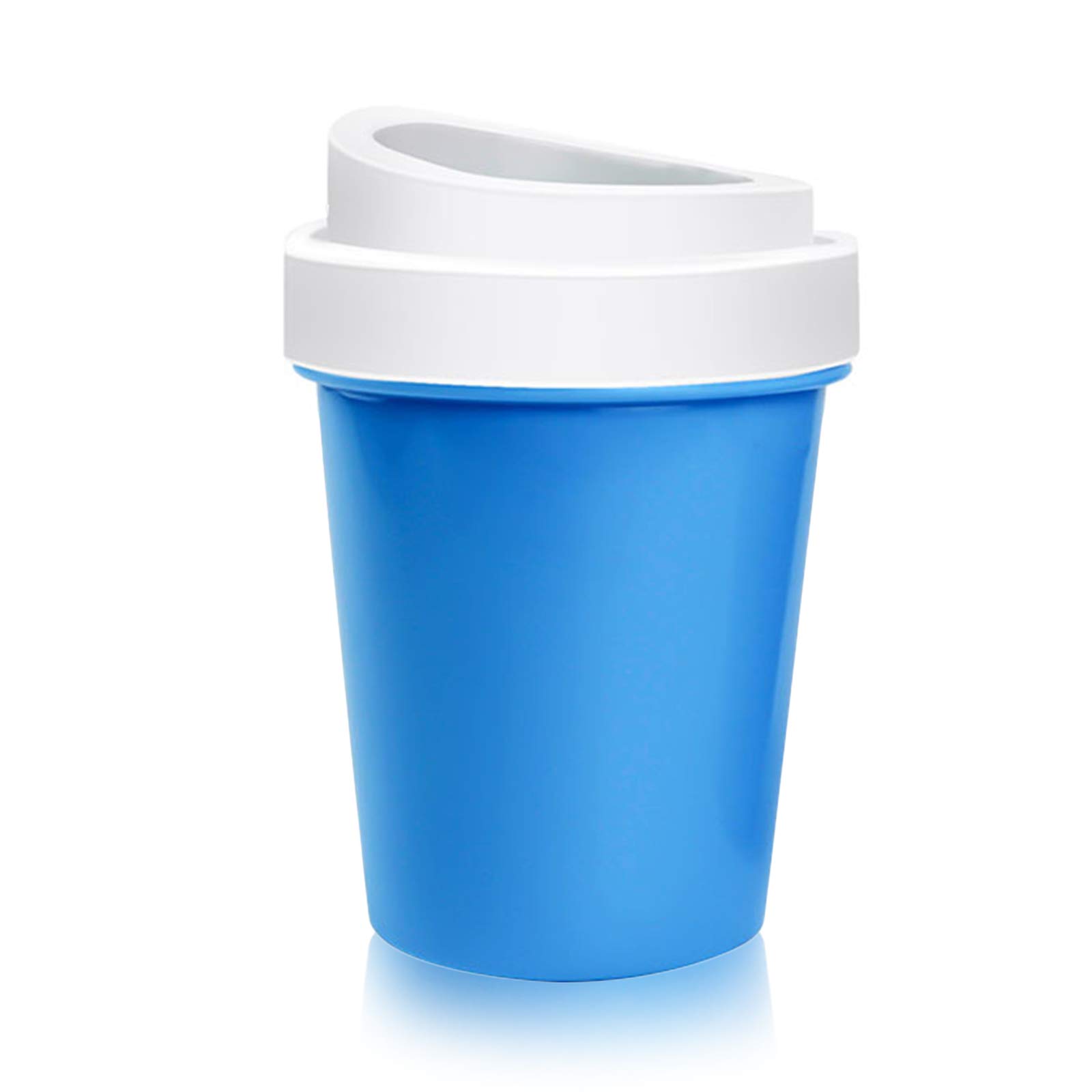 Elinala Paw Cleaner for Dogs, Paw Washer Cup, Removable Cat and Dog Foot Massage Cleaning Brush with Soft Brush Head for Cleaning Dirty and Muddy(Blue)