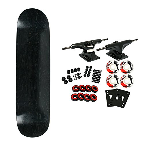 Moose Complete Skateboard STAINED BLACK 7.5
