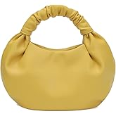 CORAID Mini Hobo Tote Bags for Women Soft Leather Clutch Purses for Women Cloud-Shaped Top Handle Bags