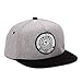 King Star Men Solid Flat Bill Hip Hop Snapback Baseball Cap Eye-Gray