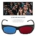 Universal Type 3D Glasses TV Movie Dimensional Anaglyph Video Frame 3D Vision Glasses DVD Game Glass Red and Blue Colorthumb 4