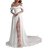 White Wedding Dresses for Bride Boho Lace Mermaid Sexy Beach Bridal Gowns for Bride with Long Train 2026