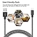 Phone Charger 5Pack 3FT 3FT 6FT 6FT 10FT Nylon Braided USB Charging & Syncing Cable Compatible with Phone XS MAX XR X 8 8 Plus 7 7 Plus 6s 6s Plus 6 6 Plus and More, hr1