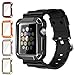Apple Watch Band, iitee Rugged Protective iWatch Case and Band Strap with Built-in Screen Protector for Apple Watch Series 3/2/1 – 5 in 1 Kit (42mm)