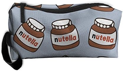 TDynasty Nutella Chocolate Sause Multifunction Portable Mini Makeup Bag Cosmetic Bag For Home Office Travel Camping Sport Gym Outdoor