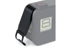 GEPULY Aluminum Replacement Battery Cover Side Door for GoPro Hero 8 Black - Charging Without Removing The Battery Door Cover