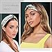 WEKEY Boho Headband - Turban Headbands for Women Knot Headband Bohemian Floral Print Twist Wide Criss Cross Headbands Elastic Hair Bands Head Wraps - 4 Pack