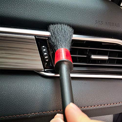 image for IPELY 5 Pack Detailing Brushes for Cleaning Engines, Wheels, Interior,