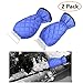 EZYKOO 2 Pack Ice Scraper Mitts Waterproof Windshield Snow Scraper Glove,Snow Ice Scraper for Car Truck-Blue