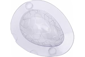 OHPHCALL Easter Dinosaur Egg Chocolate Mold with Patterned 3D Design and Random Clips, Egg Shape Baking Tool
